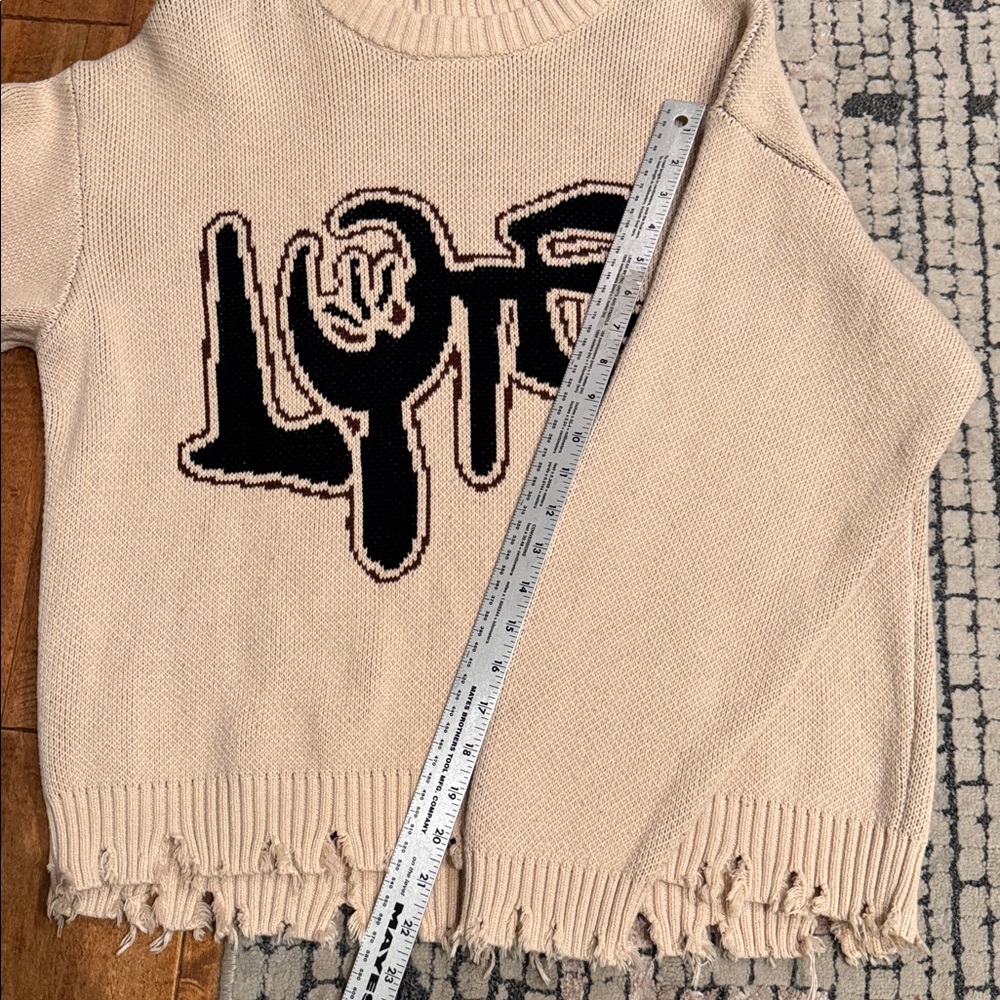 LOITER Rodeo Knit Sweater Men’s‎ XS | Graphic Distressed Streetwear Pullover - Picture 15 of 15
